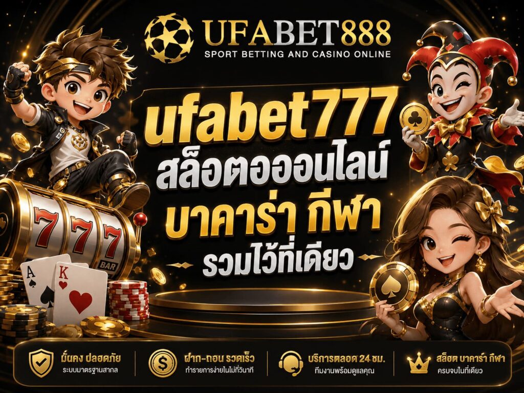 ufabet777สล็อตออนไลน์ บาคาร่า กีฬา รวมไว้ที่เดียว