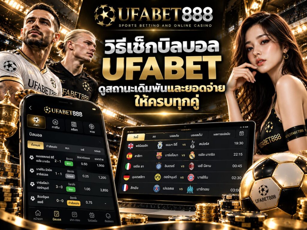 แบนเนอร์ UFABET888 เช็กบิลบอลบาคาร่า